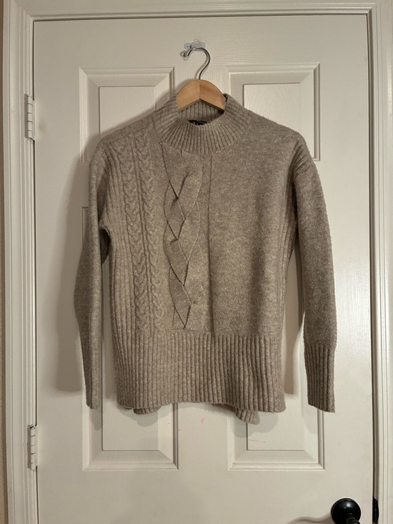 Simply Vera Vera Wang Sweaters - Simply Vera Vera Wang Beige Ribbed Knit Sweater